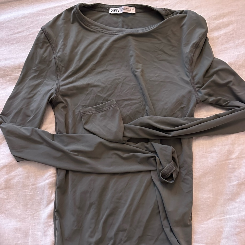Zara Slinky Green Shirt